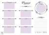 Magnetic dry-erase weekly planner board 406 - Features rectangles with the names of the days.