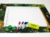 Magnetic dry-erase multiplication chart 030 - Features numbers and grids on a jungle background.
