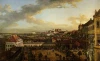 Reproduction of View of Warsaw from the Royal Castle by Canaletto, showcasing a panoramic scene.
