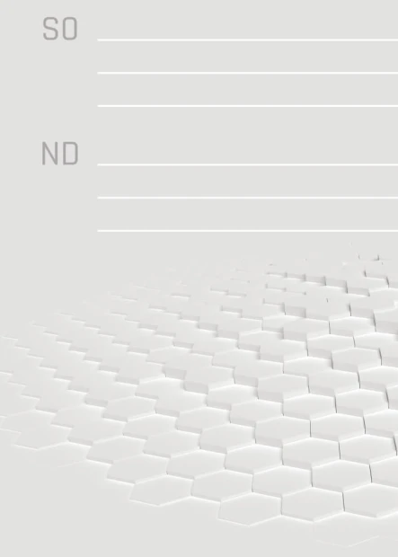 Magnetic dry-erase weekly planner board 426 - Features a graphic design with hexagonal shapes.