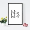 Mr&Mrs 028 Poster - Graphic design featuring "Mr&Mrs" in an elegant font on a white background.