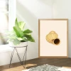 Shell poster 090 - Room arrangement with light-colored walls and a potted plant nearby.