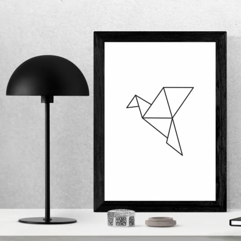 Bird poster 071 - Graphic design featuring a bird made of geometric shapes.