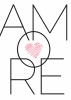 Amore 133 poster - Graphic design with black letters spelling AMORE and a heart in red lines.