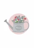 Flower watering can poster 170 - Graphic design. Watering can with flowers on a pink background, with the word Flowers.