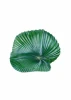 Leaf Poster 179 - Graphic design featuring a large leaf with wavy edges in shades of green.