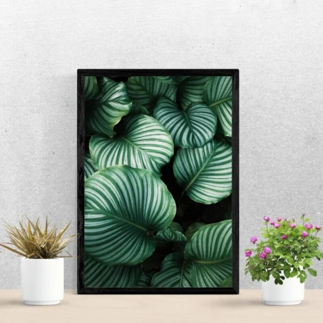 Leaf poster 175 - Styled in a modern living room with light-colored walls and minimalist furniture.