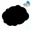 Chalkboard cloud sticker 370 - Black cloud with rounded edges and colorful chalks nearby.