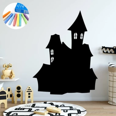 Chalk sticker for kids\' room 374 - Decorate with light-colored walls and natural wood furniture.