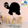 Chalk sticker for kids, turtle design - perfect for a child\'s room with light walls and pastel furniture.