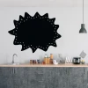 Chalk sticker speech bubble 367 - Kitchen decor with gray furniture and light walls for a modern look.