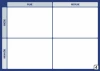 Eisenhower Lean 128 matrix, modern whiteboard, perfect for the office, aids in organization.