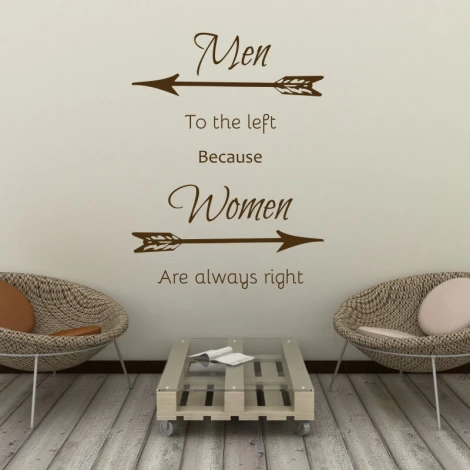 Stylish painting template for men and women, adds a humorous touch to a modern living room.