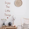 Painting template "Enjoy the little things" 2499 - Living room arrangement. Light wall with natural accents.