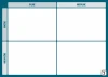 Eisenhower matrix dry-erase magnetic board 128 - Graphic design. Divided into four sections with headers: