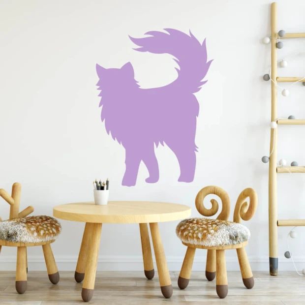 Dry-erase board cat 373 - Decor in a children\'s room with light-colored walls and wooden furniture.