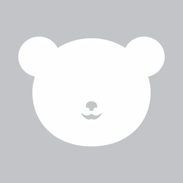 White bear-shaped dry-erase board with a round head and ears, featuring a graphic design.