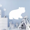 Bear dry-erase board 372 - Ideal for a child\'s room with light blue walls.