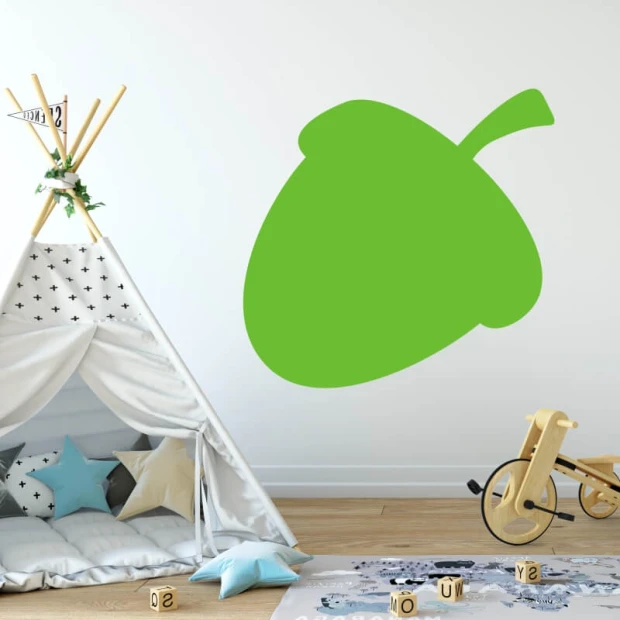 Acorn dry-erase board 375 - Decorated in a children\'s room with light-colored walls and stylish furniture.