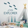 Little Explorer 2506 painting template - Brightly colored walls and playful elements in a children\'s room.