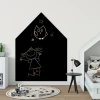 Chalkboard magnetic board for kids, house design - bright walls, modern children\'s room decor.