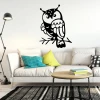 Owl wall painting template 2521 - Living room decor with light walls and modern furniture.