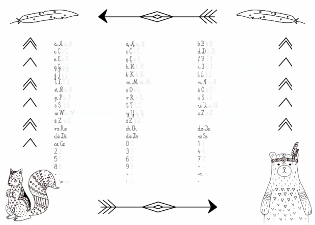 Magnetic dry-erase board for kids EDU 061 - features letters and numbers for writing practice.