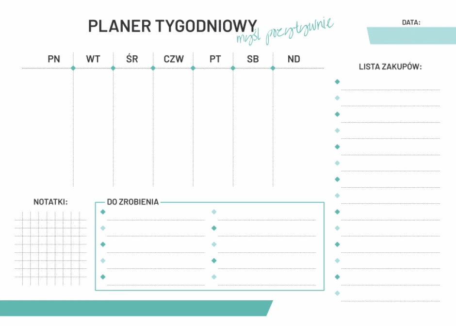 Weekly planner magnetic whiteboard 473 - Simple grid with days of the week and sections.