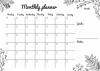 Monthly planner dry-erase board 471 - Features a calendar with grids and note sections.