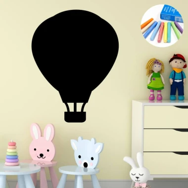 Chalk sticker for kids, balloon design - perfect for bright children\'s rooms with pastel-colored furniture.