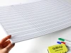 Magnetic dry-erase Gantt chart board 074 with daily month division - Simple grid with horizontal lines.