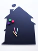 Chalkboard magnetic board in the shape of a house, perfect for creatively decorating a child\'s room.