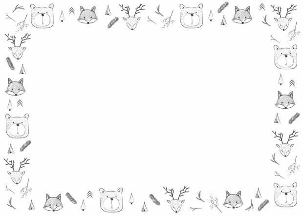 Magnetic dry-erase board for kids featuring animal and plant shapes in various shades.
