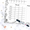 Magnetic dry-erase family planner 479 - Features lines and grids on a white background.