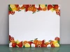 Individual magnetic board with a fruit pattern, perfect for a modern kitchen or dining room.