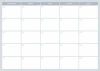 Magnetic dry-erase weekly planner board 508 - Graphic design. Simple grid with five columns for days.