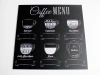 Custom chalkboard with a 5mm PVC backing, 70x70 cm, includes design service - Pattern.