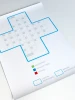 Magnetic whiteboard safety cross 126 - Graphic design featuring a cross with a grid and markings.