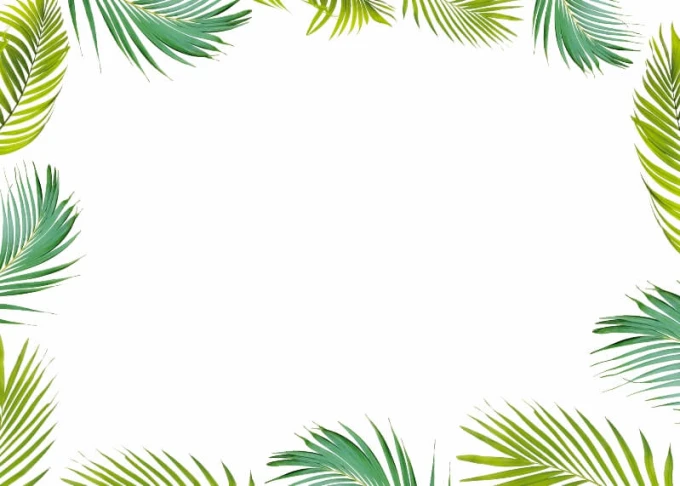 Dry-erase board with leaf design 569 - Green and yellow leaves surround a white center.