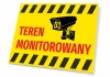Surveillance Area Sign T012 - Graphic design with yellow background, black camera icon, and red text.