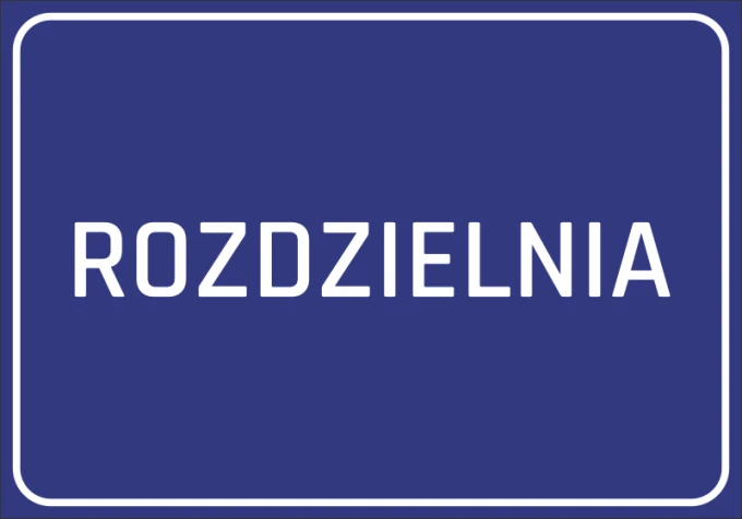 Distribution sticker - Simple rectangular design with white text "DISTRIBUTION" on a blue background.
