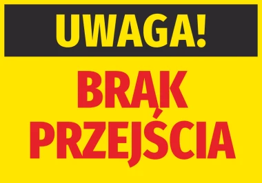Caution sticker, no crossing, in vibrant colors, perfect for offices or production facilities.