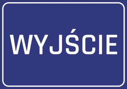 Information Sticker Exit N055