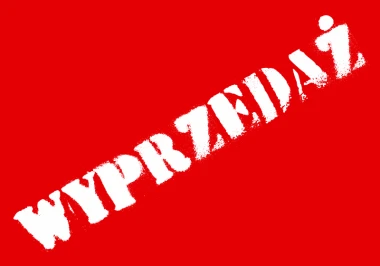 Sale Sticker - Graphic design. White text "SALE" in large letters on a red background.