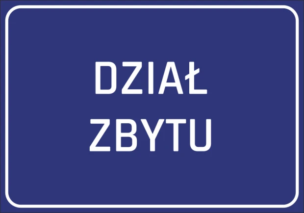Sales Department Sticker - Graphic design. Simple rectangular shape with large white text on a dark blue background.