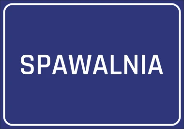 Welding sticker - Graphic design. Simple rectangular shape with white text on a blue background.