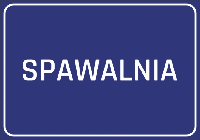 Welding sticker - Graphic design. Simple rectangular shape with white text on a blue background.