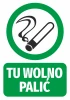 No Smoking Sticker - Graphic Design. Green circle with a cigarette and text on a rectangle.