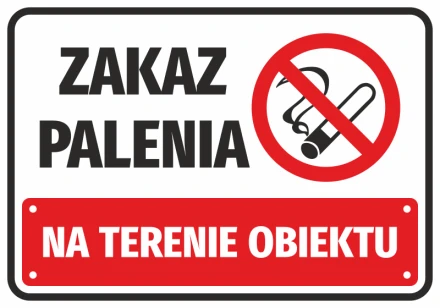 Information Sticker No Smoking In The Property