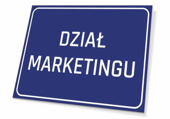 Marketing department sign for a modern office, perfect as a practical decorative wall element.